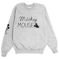 Front - Disney Womens/Ladies Mickey Mouse Sleeved Boyfriend Sweatshirt