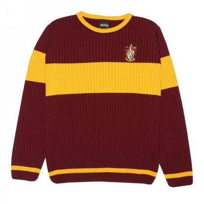 Front - Harry Potter Womens/Ladies Gryffindor Quidditch Knitted Jumper