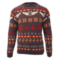 Front - Harry Potter Mens Icons Fair Isle Knitted Christmas Jumper