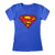 Front - Superman Womens/Ladies Logo Fitted T-Shirt