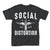 Front - Social Distortion Unisex Adult Winged Wheel T-Shirt