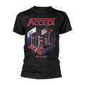 Front - Accept Unisex Adult Metal Heart T-Shirt