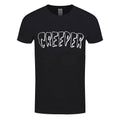 Front - Creeper Unisex Adult Death Card T-Shirt