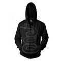 Front - Metallica Unisex Adult Black Album Burnished Full Zip Hoodie