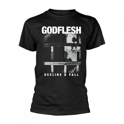 Front - Godflesh Unisex Adult Decline & Fall T-Shirt