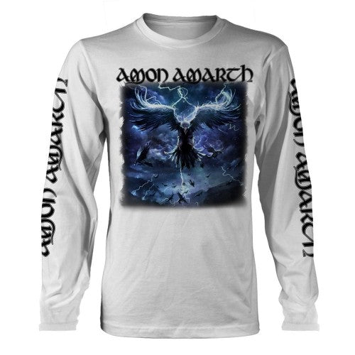 Front - Amon Amarth Unisex Adult Raven´s Flight Long-Sleeved T-Shirt