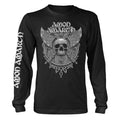 Front - Amon Amarth Unisex Adult Skull Long-Sleeved T-Shirt