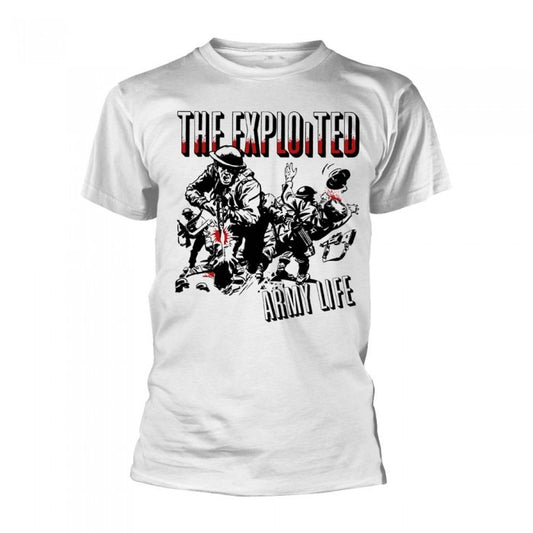 Front - The Exploited Unisex Adult Army Life T-Shirt