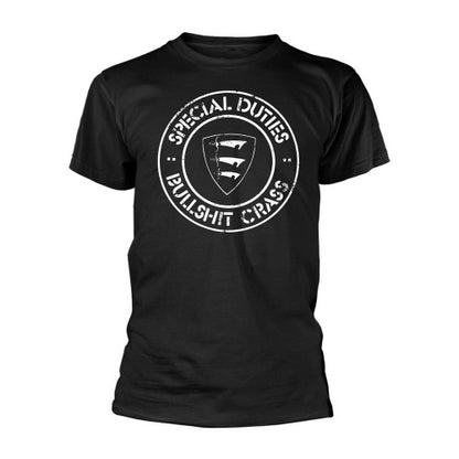 Front - Special Duties Unisex Adult Bullshit Crass T-Shirt