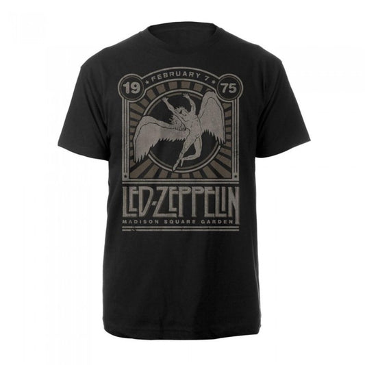 Front - Led Zeppelin Unisex Adult Madison Square Garden 1975 T-Shirt