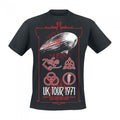 Front - Led Zeppelin Unisex Adult UK Tour 1971 T-Shirt