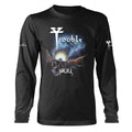 Front - Trouble Unisex Adult Skull Long-Sleeved T-Shirt