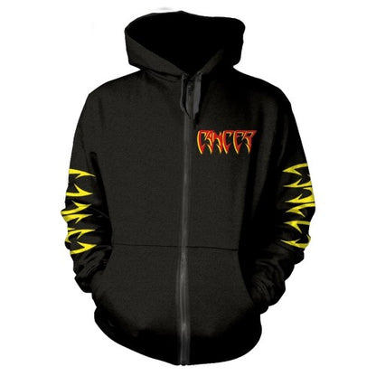 Front - Cancer Unisex Adult To The Gory End Full Zip Hoodie