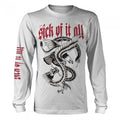 Front - Sick Of It All Unisex Adult Eagle Long-Sleeved T-Shirt