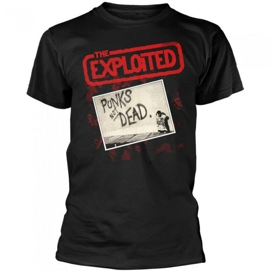 Front - The Exploited Unisex Adult Punks Not Dead T-Shirt