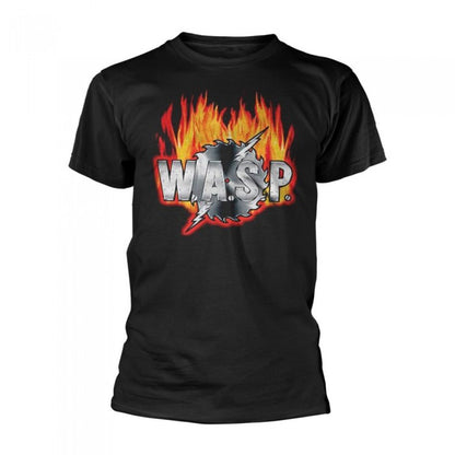 Front - W.A.S.P Unisex Adult Sawblade Logo T-Shirt