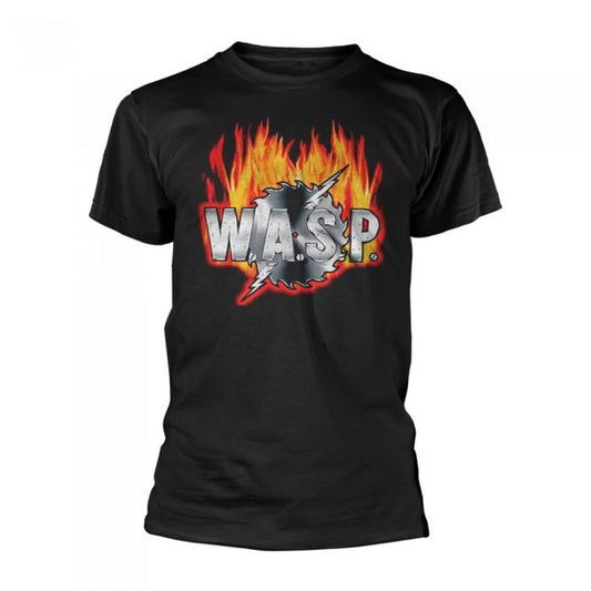 Front - W.A.S.P Unisex Adult Sawblade Logo T-Shirt