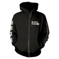 Front - Black Flag Unisex Adult Logo Full Zip Hoodie
