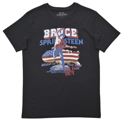 Front - Bruce Springsteen Unisex Adult Tour ´84-´85 T-Shirt