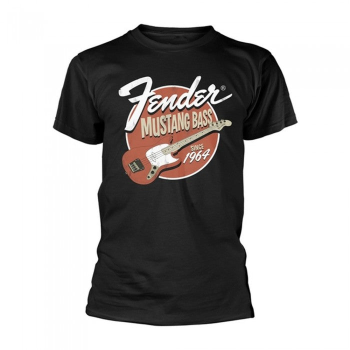Front - Fender Unisex Adult Mustang Bass T-Shirt