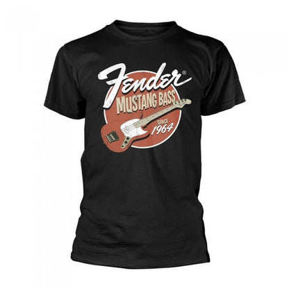 Front - Fender Unisex Adult Mustang Bass T-Shirt