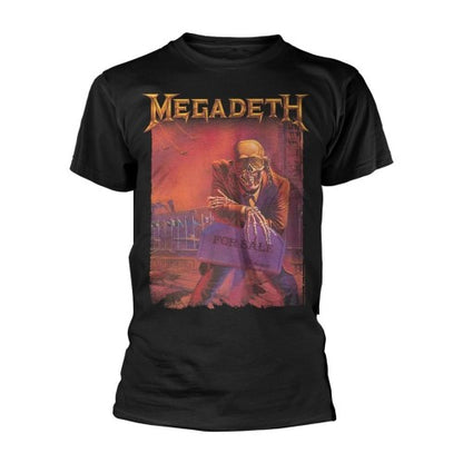 Front - Megadeth Unisex Adult Peace Sells Back Print T-Shirt