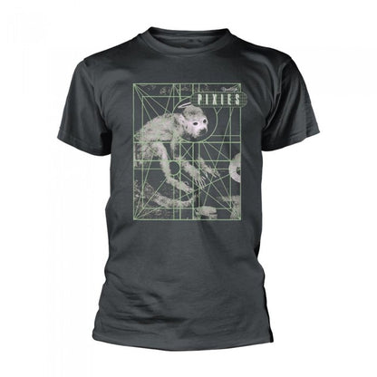 Front - Pixies Unisex Adult Monkey Grid T-Shirt