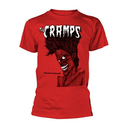 Front - The Cramps Unisex Adult Bad Music For Bad People T-Shirt