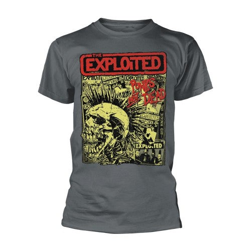 Front - The Exploited Unisex Adult Punks Not Dead T-Shirt