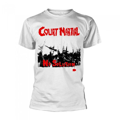 Front - Court Martial Unisex Adult No Solution T-Shirt