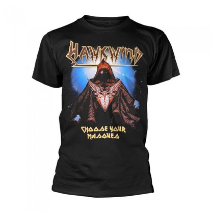 Front - Hawkwind Unisex Adult Choose Your Masques T-Shirt