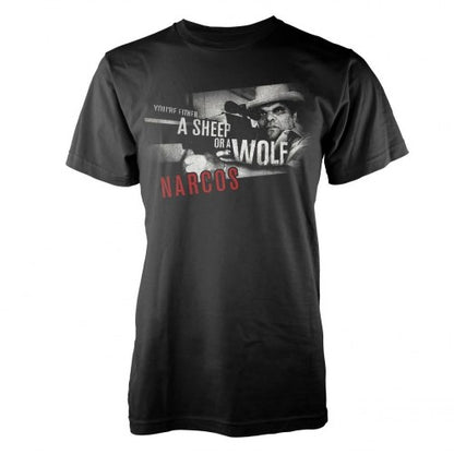 Front - Narcos Unisex Adult Sheep Or Wolf T-Shirt