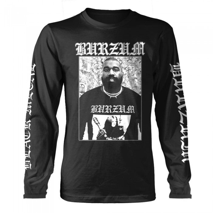 Front - Burzum Unisex Adult Black Metal Long-Sleeved T-Shirt