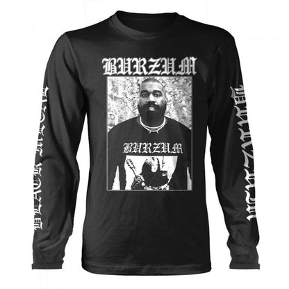 Front - Burzum Unisex Adult Black Metal Long-Sleeved T-Shirt