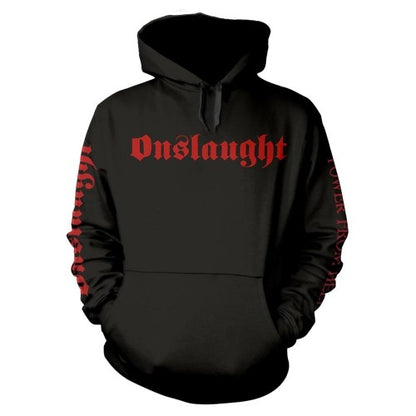 Front - Onslaught Unisex Adult Power From Hell Hoodie