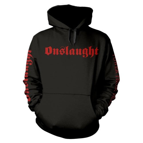 Front - Onslaught Unisex Adult Power From Hell Hoodie