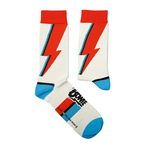 Front - David Bowie Unisex Adult Aladdin Sane Socks
