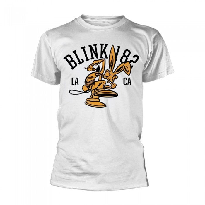 Front - Blink 182 Unisex Adult College Mascot T-Shirt