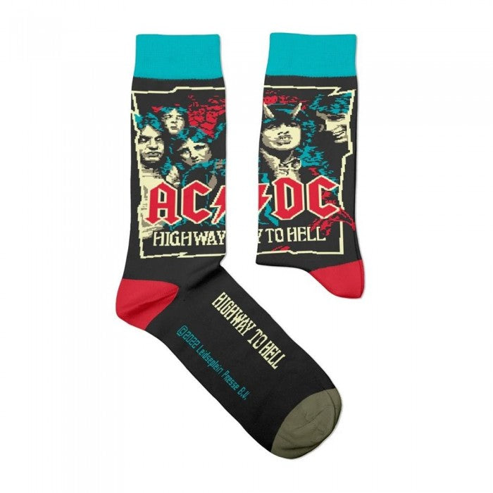 Front - AC/DC Unisex Adult Highway To Hell Socks