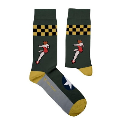 Front - Heel Tread Unisex Adult B17 Memphis Belle Socks