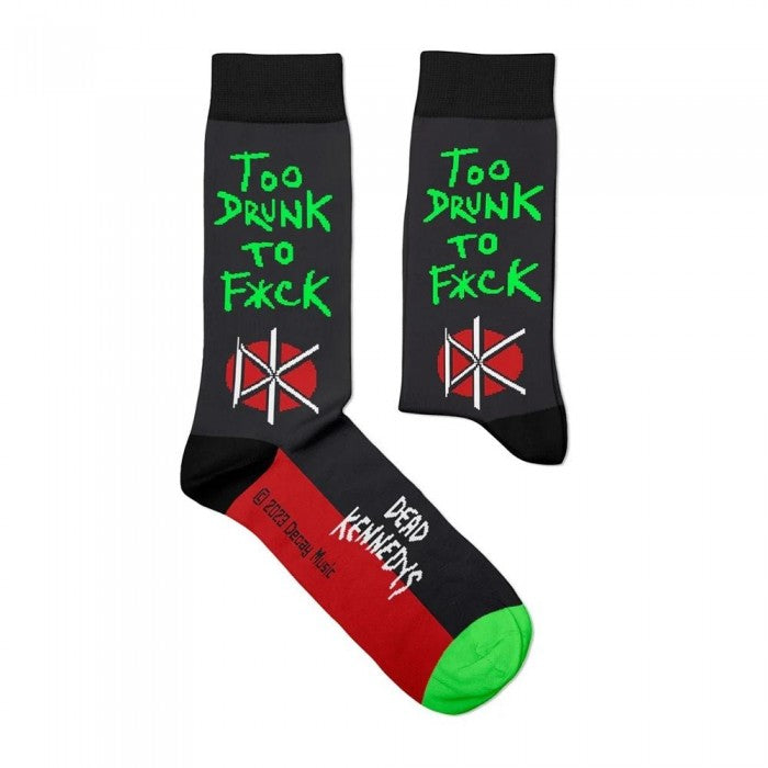 Front - Dead Kennedys Unisex Adult Too Drunk Socks