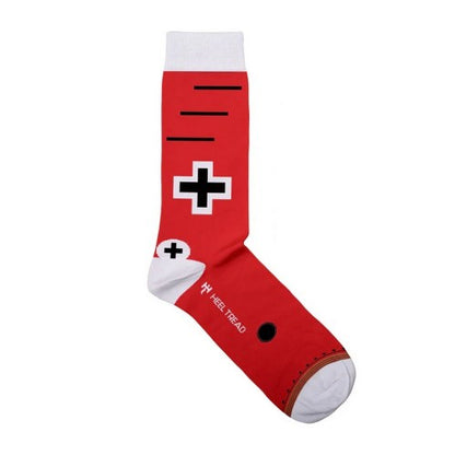 Front - Red Baron Unisex Adult Aeroplane Socks