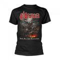 Front - Saxon Unisex Adult Hell Fire And Damnation T-Shirt