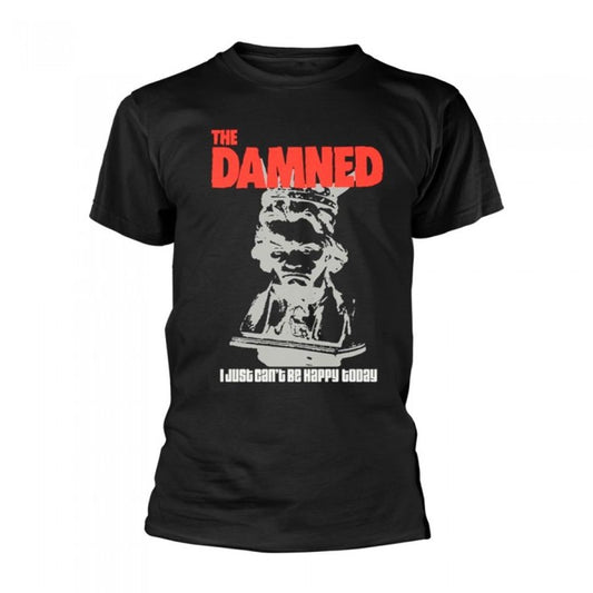 Front - The Damned Unisex Adult I Just Can´t Be Happy Today T-Shirt