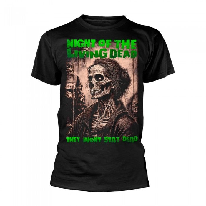 Front - Night Of The Living Dead Unisex Adult Zombie F2 T-Shirt
