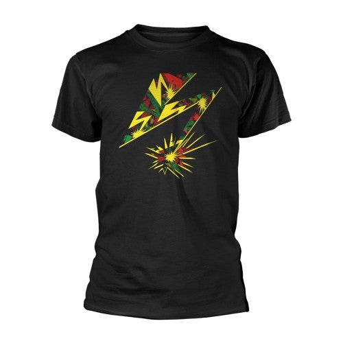Front - Bad Brains Unisex Adult Camo Bolt T-Shirt