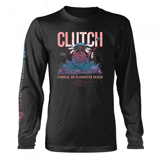 Front - Clutch Unisex Adult Sunrise On Slaughter Beach Long-Sleeved T-Shirt