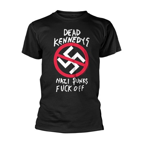 Front - Dead Kennedys Unisex Adult Nazi Punks Fuck Off T-Shirt