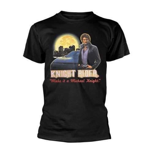 Front - Knight Rider Unisex Adult Make It A Michael Knight Short-Sleeved T-Shirt