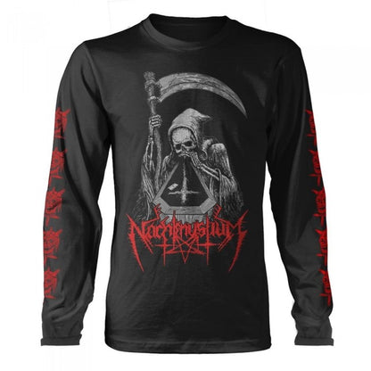 Front - Nachtmystium Unisex Adult White Powder Long-Sleeved T-Shirt